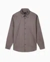 Armani Exchange Regular Fit Cotton Jacquard Shirt In Green