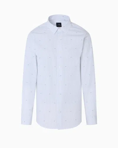 ARMANI EXCHANGE REGULAR FIT COTTON JACQUARD SHIRT