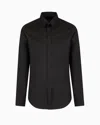 Armani Exchange Regular Fit Cotton Shirt In Green