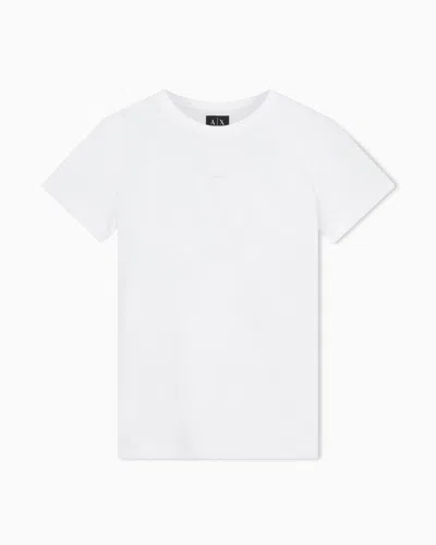 Armani Exchange Regular Fit Cotton T-shirt In White