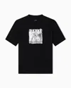 Armani Exchange Regular Fit Graphic Print T-shirt In Black