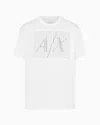 Armani Exchange Regular Fit Heavy Cotton T-shirt With Stencil Logo In White