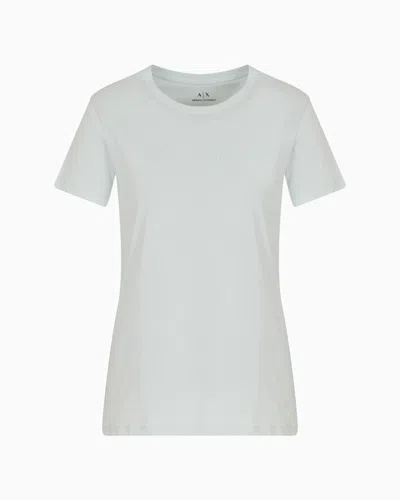 Armani Exchange Regular Fit Jersey T-shirt In Light Blue
