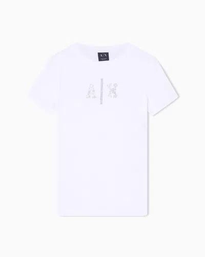 Armani Exchange Regular Fit Jersey T-shirt In White