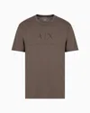 Armani Exchange Regular Fit Jersey T-shirt With Logo In Green