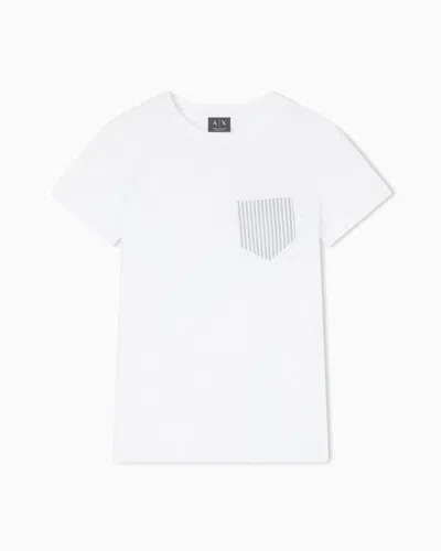 Armani Exchange Regular Fit Jersey T-shirt In White