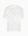 Armani Exchange Regular Fit Kaleidoscope Patterned T-shirt In White