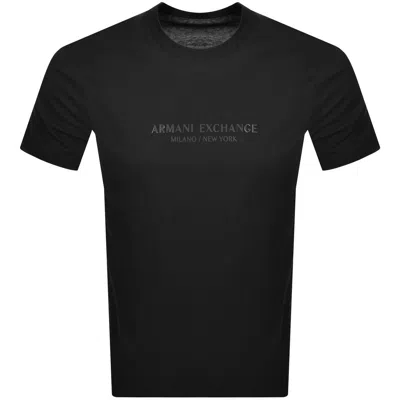 Armani Exchange Regular Fit Logo T Shirt Black