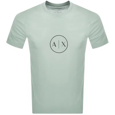 Armani Exchange Regular Fit Logo T Shirt Green