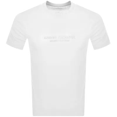 Armani Exchange Regular Fit Logo T Shirt White
