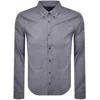Armani Exchange Regular Fit Patterned Shirt Blue In Blue