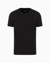 Armani Exchange Regular Fit Pima Cotton T-shirt In Black
