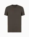 Armani Exchange Regular Fit Pima Cotton T-shirt In Brown