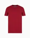 Armani Exchange Regular Fit Pima Cotton T-shirt In Burgundy