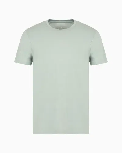 Armani Exchange Regular Fit Pima Cotton T-shirt In Green