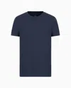 Armani Exchange Regular Fit Pima Cotton T-shirt In Navy Blue
