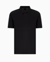 Armani Exchange 3rzfla Ax Slub Polo In Black