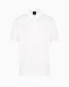 Armani Exchange Regular Fit Polo Shirt In Mercerised Cotton In White