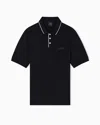 Armani Exchange Regular Fit Polo Shirt In Stretch Jersey