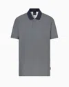 Armani Exchange Regular Fit Polo Shirt In Stretch Jersey In Blau