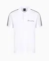 Armani Exchange Official Store Regular Fit Polo Shirt With Signature Logo In White