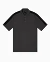 Armani Exchange Regular Fit Polo With Contrasting Tape In Gray