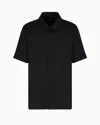 Armani Exchange Regular Fit Shirt In Lyocell Twill In Black