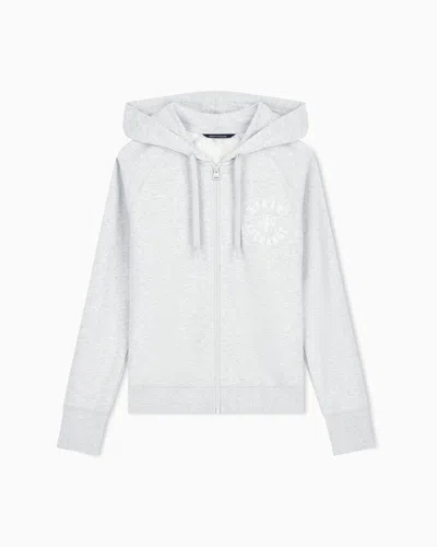 Armani Exchange Regular Fit Sweatshirt In Cotton French Terry In Gray