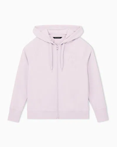 Armani Exchange Regular Fit Sweatshirt In Cotton French Terry In Pink