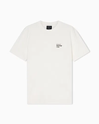 Armani Exchange Regular Fit T-shirt In Classic Cotton Jersey In White