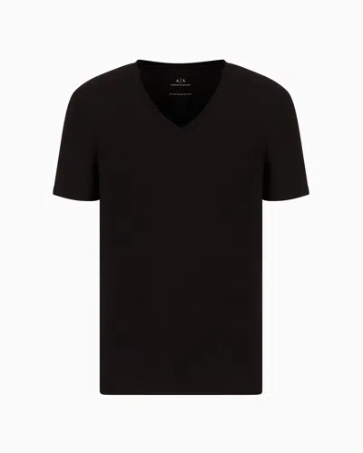 ARMANI EXCHANGE JERSEY T-SHIRT IN SLIM FIT PIMA COTTON