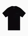 Armani Exchange Patterned Short-sleeved Shirt In Black