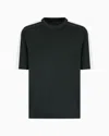 Armani Exchange Regular Fit T-shirt With Logo Bands In Green
