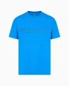 Armani Exchange Regular Fit T-shirt With Logo In Blue