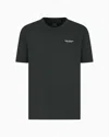 Armani Exchange Regular Fit T-shirt With Logo In Blue