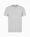 Armani Exchange Regular Fit T-shirt With Logo In Gray