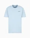 Armani Exchange Regular Fit T-shirt With Logo In Light Blue