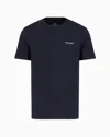 Armani Exchange Regular Fit T-shirt With Logo In Navy Blue