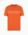 Armani Exchange Regular Fit T-shirt With Logo In Orange