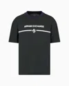 Armani Exchange Regular Fit T-shirt With Logo Print In Green