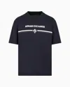 Armani Exchange Regular Fit T-shirt With Logo Print In Navy Blue
