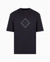 Armani Exchange Regular Fit T-shirt With Logo Print In Black