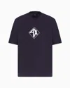 Armani Exchange Regular Fit T-shirt With Logo Print In Red