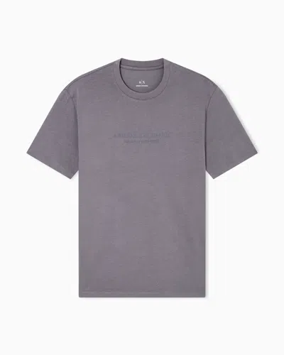 Armani Exchange Regular Fit T-shirt With Round Logo