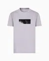 Armani Exchange Regular Fit T-shirt With Vinyl Logo Print In Purple