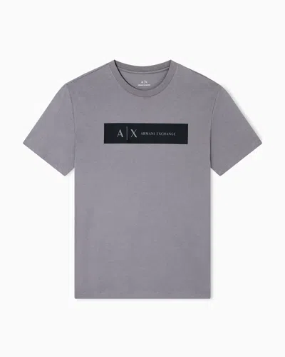 Armani Exchange Regular Fit T-shirts In Gray