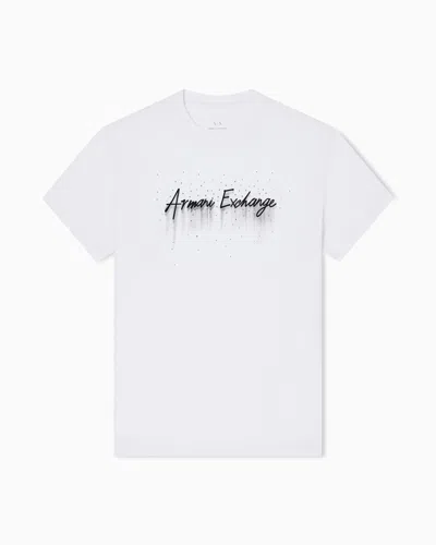 Armani Exchange Regular Fit T-shirts In White