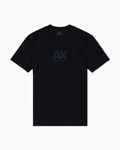 Armani Exchange Regular Fit T-shirts In Black