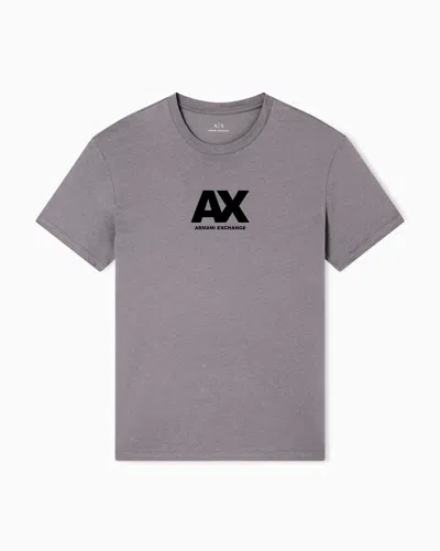 Armani Exchange Regular Fit T-shirts In Gray