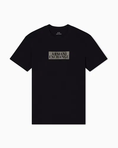 Armani Exchange Regular Fit T-shirts In Black